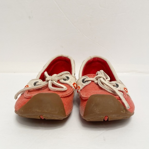 Keen Women's Red Catalina Canvas Boat‎ Shoe Size 5 - Picture 2 of 8